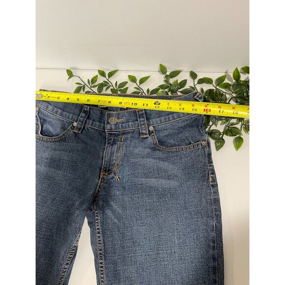 Allen B. Womens Denim Jeans Sz 29 Straight Leg Medium Wash Cotton Blend Stretch - Picture 10 of 15